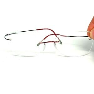 Silhouette Titan Rimless Eyeglasses Red 5515 70 3040 17 140 Frame Austria Mens